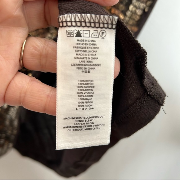 Michael Michael Kors brown sequins top - Picture 2 of 6